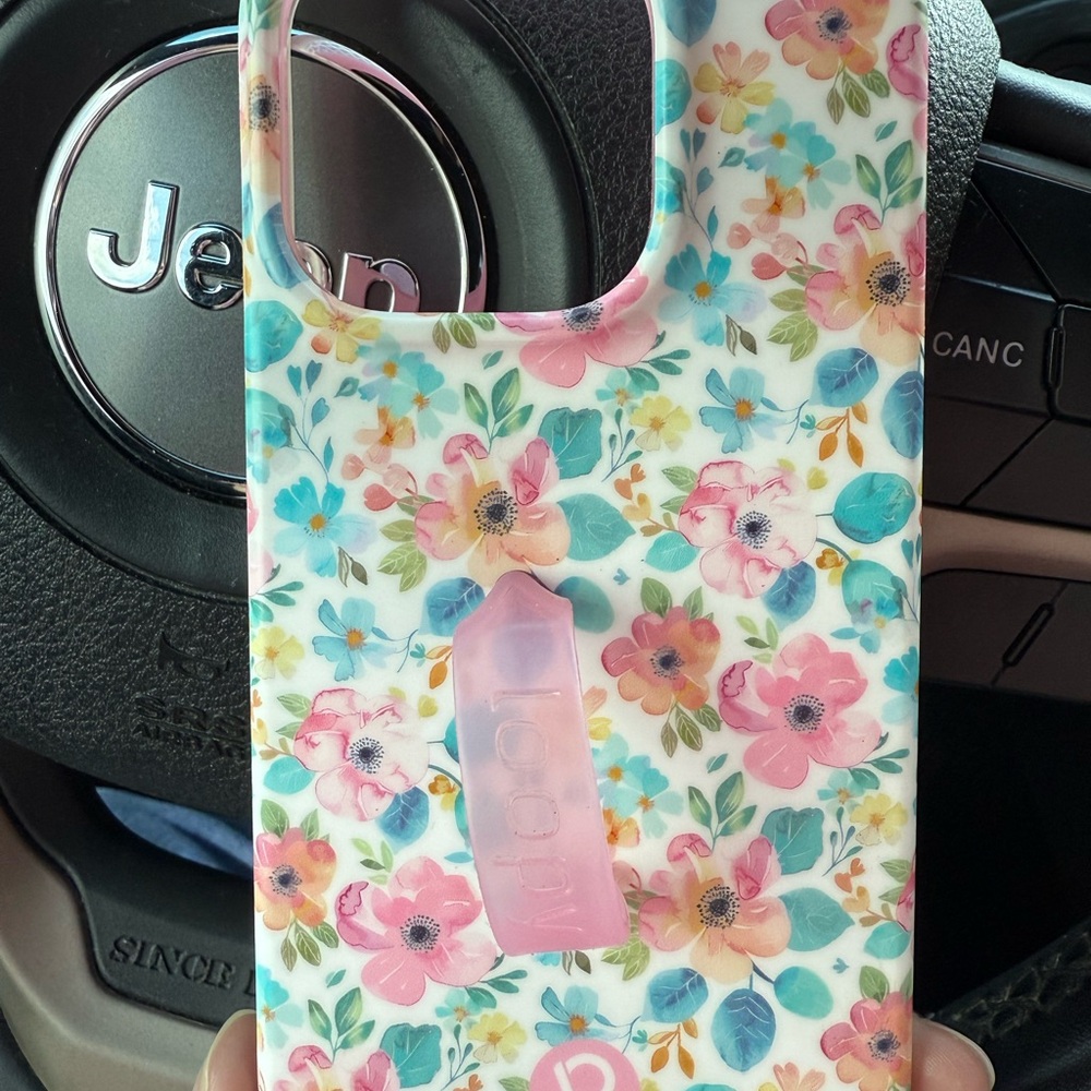 Loopy Case Pink and Blue Floral Phone Case
